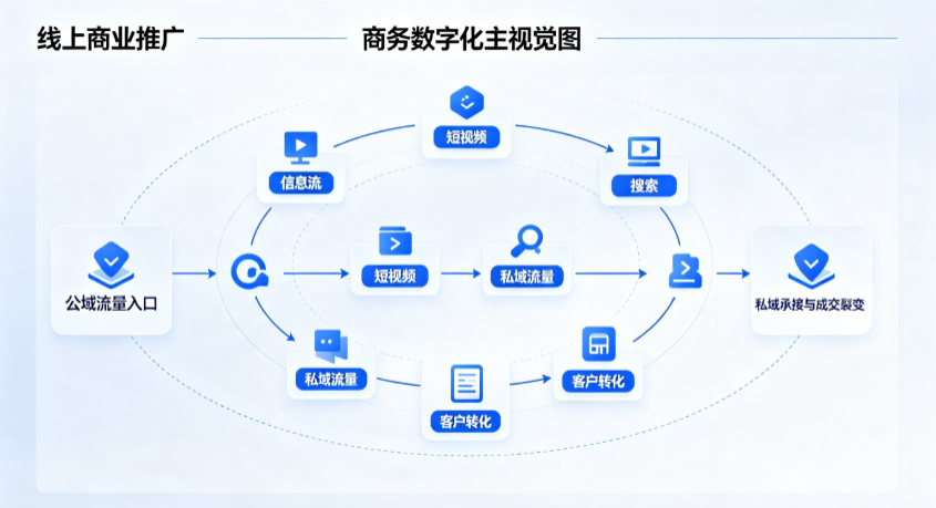 集美区线上商业推广怎么做？全域流量闭环搭建与低成本转化实战指南